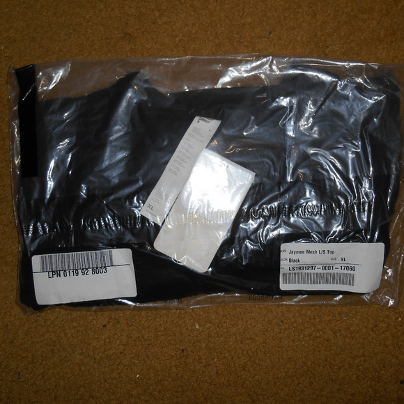 Fabletics Kelly Rowland Jaymee Black Mesh Top LS - Picture 8 of 8